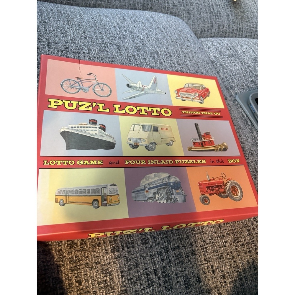 Puz'l Lotto Things That Go Vintage 1950s Style Transportation Puzzle Game 30-021